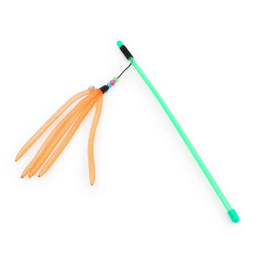 BasilCat Teaser Stick with Strings & Bell