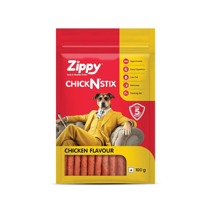 Zippy Chicken Stix Dog Treats for Dog, Chicken Flavor 100g
