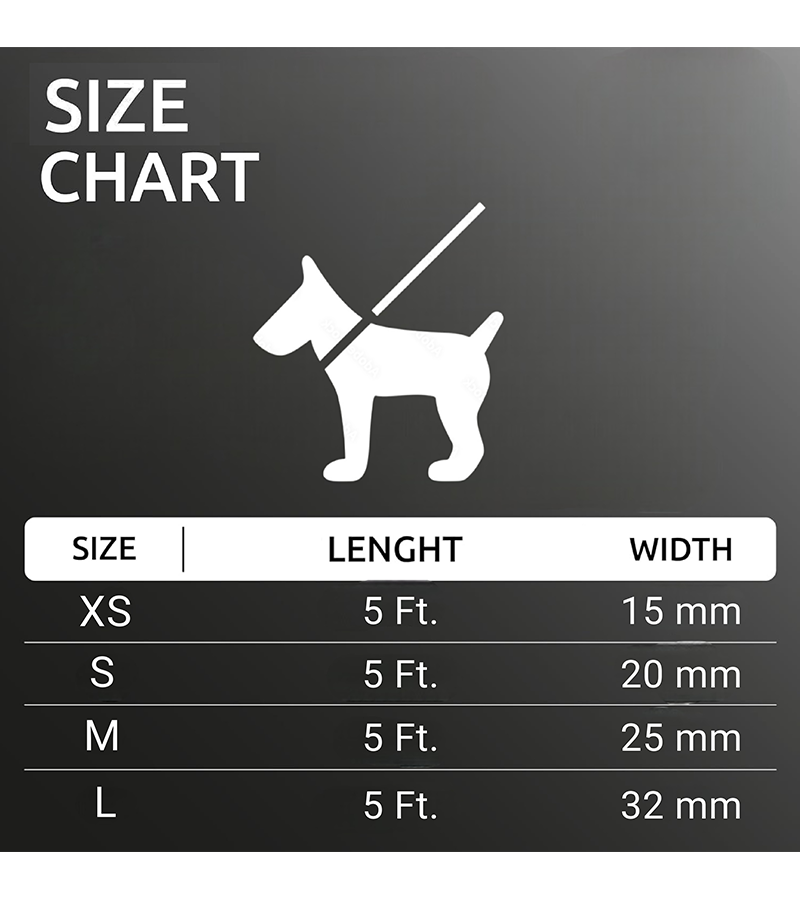 Indian Hound Nylon Printed Leash For Dogs