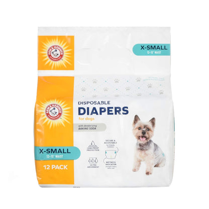 Arm & Hammer Diapers for Female Dogs, Size X-Small