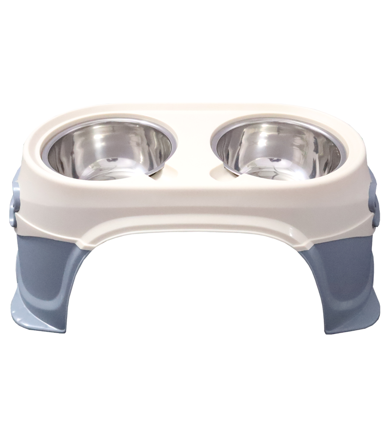 Elevated Double Diner with Legs For Dogs