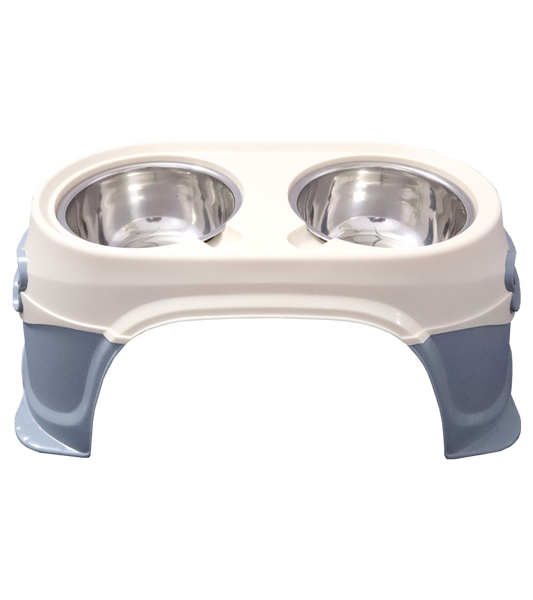 Elevated Double Diner with Legs For Dogs