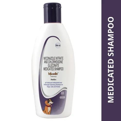 Intas Micodin Anti-fungal & Anti-bacterial Shampoo for Dogs and Cats