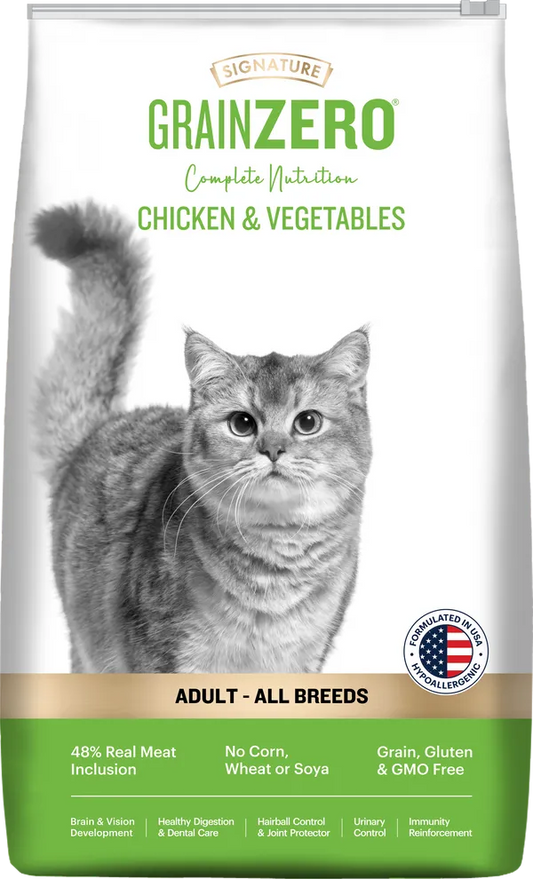 Signature Grain Zero Chicken & Vegetable Adult All Breed Adult Cat Dry Food 1.2kg
