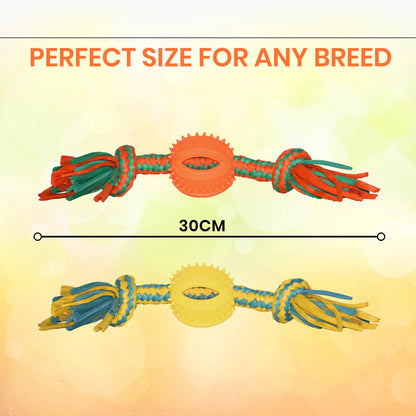 Basil Rope With Chew Ball Toy For Dogs And Puppies