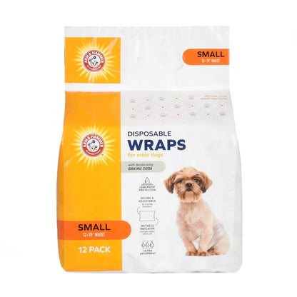 Arm & Hammer Adjustable Male Dog Diapers for Pets, Size-Small