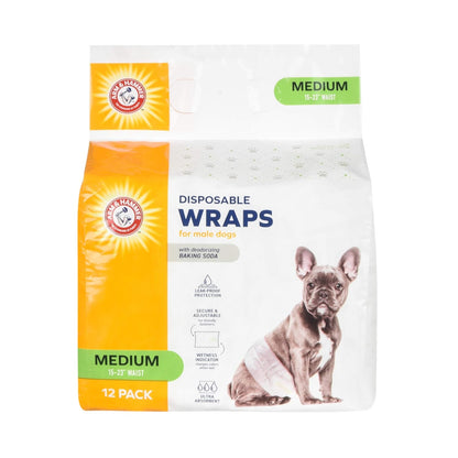 Arm & Hammer Adjustable Male Dog Diapers for Pets, Size-Medium