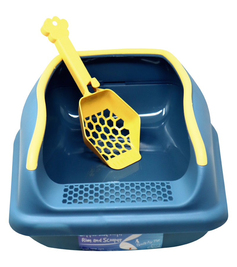 Cat Litter Tray Dual Colour with Scooper (Large)