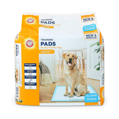 Arm & Hammer Puppy Training Pads with Attraction, Leak-Proof and Odor Control, Quilted 5-Layer Design for All Dog Breed