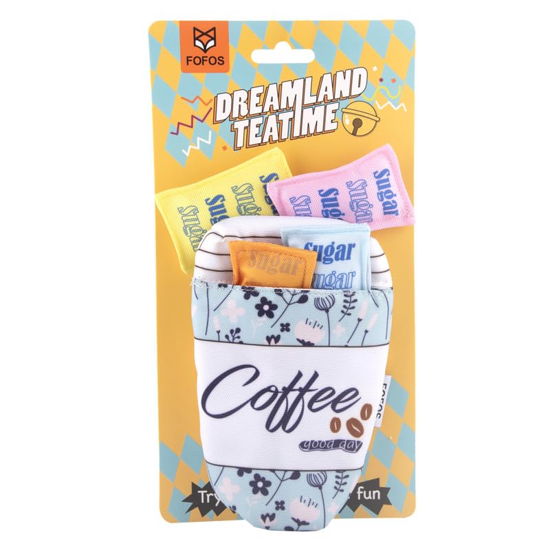 Fofos Dreamland Coffee Toy Pack Interactive 5 in 1 Cat Toy