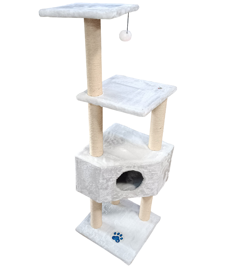 Cat Tree Condo with Sisal Scratching Posts and Jump Platform
