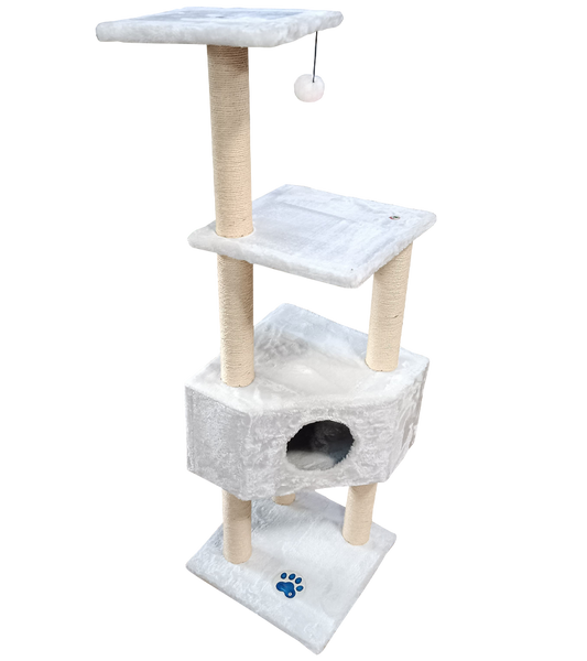 Cat Tree Condo with Sisal Scratching Posts and Jump Platform