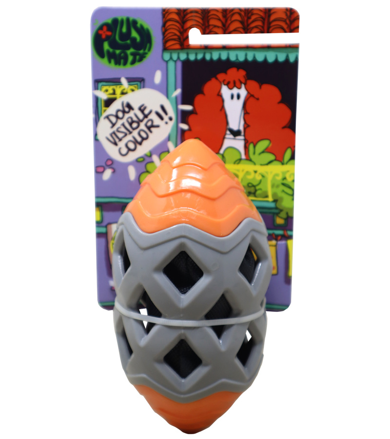 Plushmate Crackle Rugby Chew Toy for Dogs, Interactive Toy for Dogs for Fun Training Teeth Cleaning | Durable, Fetch & Chew Safe Play Toy