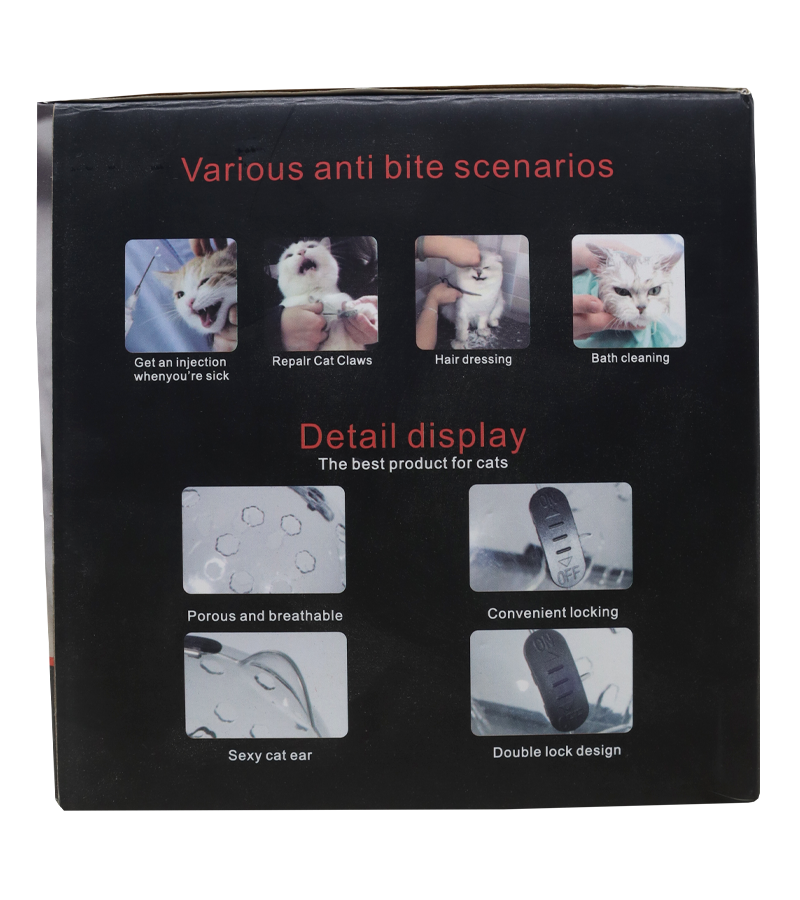 Pets Empire Cat Face Hood Anti-Licking Breathable Head Protective Cover  For Cats