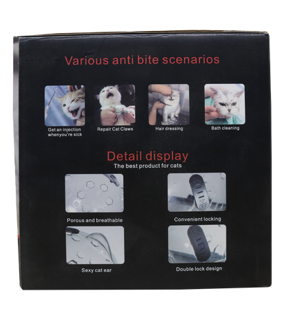 Pets Empire Cat Face Hood Anti-Licking Breathable Head Protective Cover  For Cats