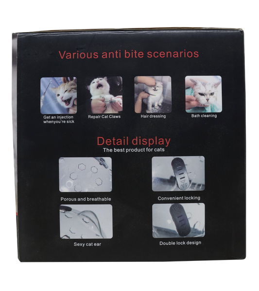 Pets Empire Cat Face Hood Anti-Licking Breathable Head Protective Cover  For Cats