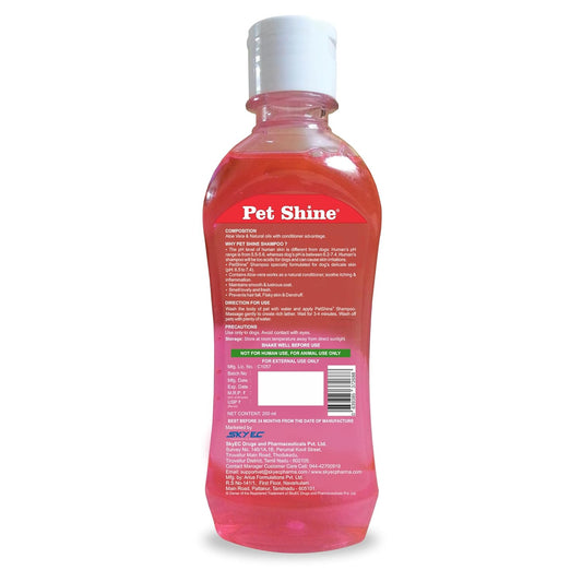 Pet Shine Aloe Vera Dog Shampoo Balanced with Coconut Oil Conditioner for Dogs 200ml Fruit Flavor