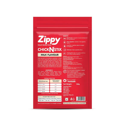 Zippy Chicken Stix Dog Treats for Dog, Milk Flavor 100g