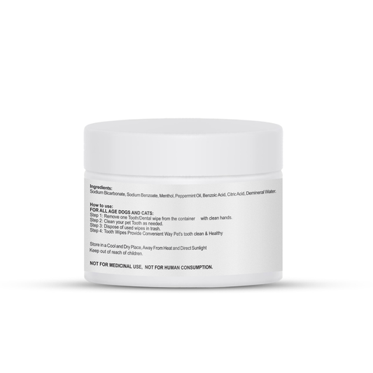 Petvit Dental Wipes for Dogs and Cats