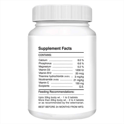 Drools Absolute Vitamin and Absolute Calcium Dog Supplement Tablets Combo