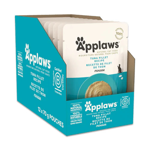 Applaws Cat Wet Food Tuna Fillet Recipe Mousse 70g Pouch