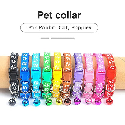 Poly Printed Collars with Bell for Dog, Puppy and Cat Collar, Small