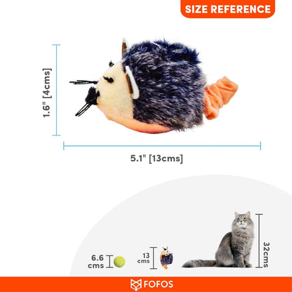 Fofos Pull String & Sound Chip Mouse Electronic Cat Toy for All Cat&Kitten Breeds