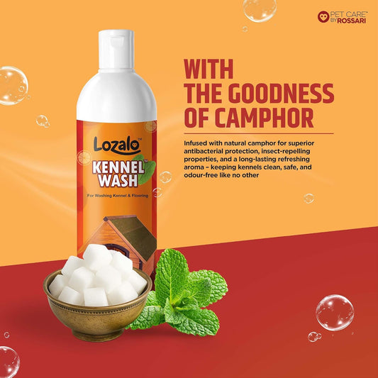 Lozalo Kennel Wash Liquid, Natural Flavor 500ml