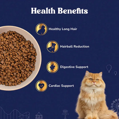 Carniwel Natural Nutrition for Skin, Digestion & Hairball Control Persian Adult Cat Dry Food