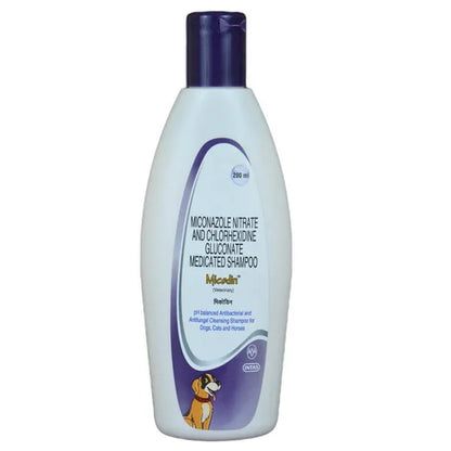 Intas Micodin Anti-fungal & Anti-bacterial Shampoo for Dogs and Cats