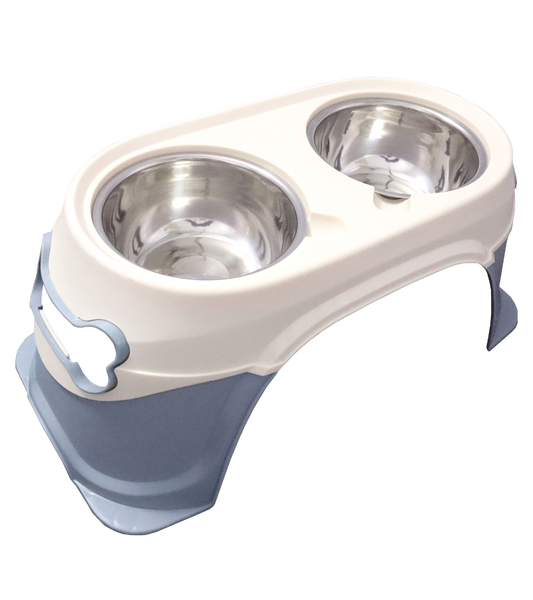 Elevated Double Diner with Legs For Dogs