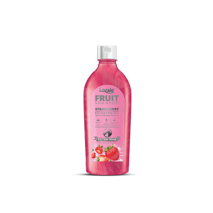 Lozalo Fruit Pet Shampoo, Strawberry.Controls Bad Odour & Keep Pets Calm pH Balanced, Paraben Free Conditioning Shampoo for Dogs & Cats of All Breeds, Brightening with Shikakai Extract