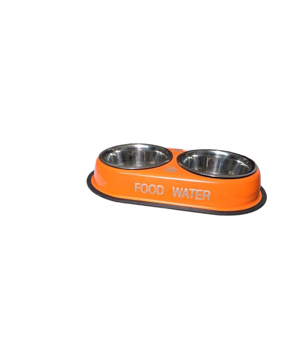 Basil Stainless Steel Double Diner Set For Dogs And Cats