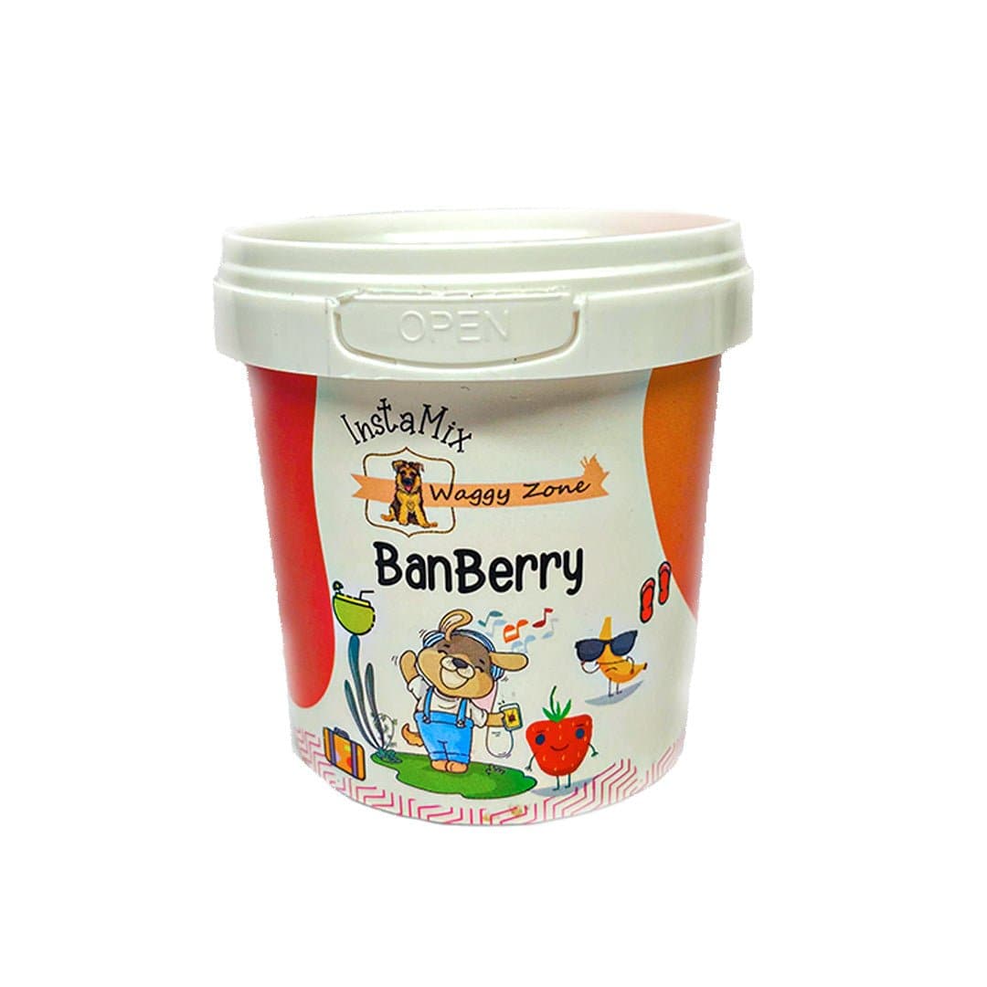 Healing Leaf Hemp Peanut Butter and Waggy Zone Banana and Banberry Ice Cream for Pets Combo