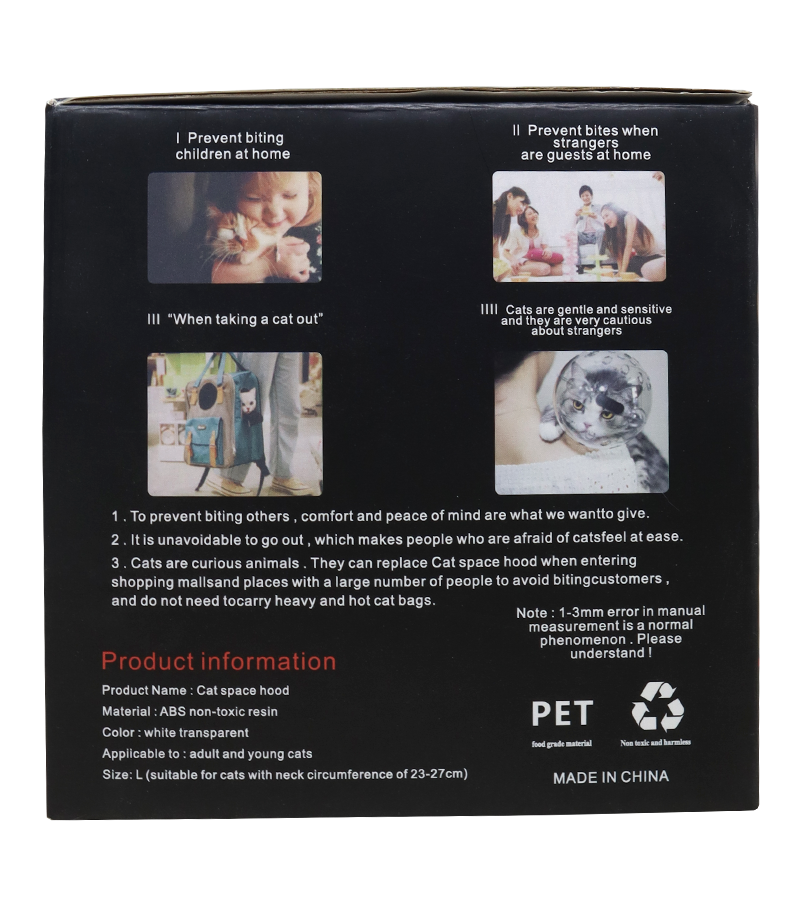 Pets Empire Cat Face Hood Anti-Licking Breathable Head Protective Cover  For Cats