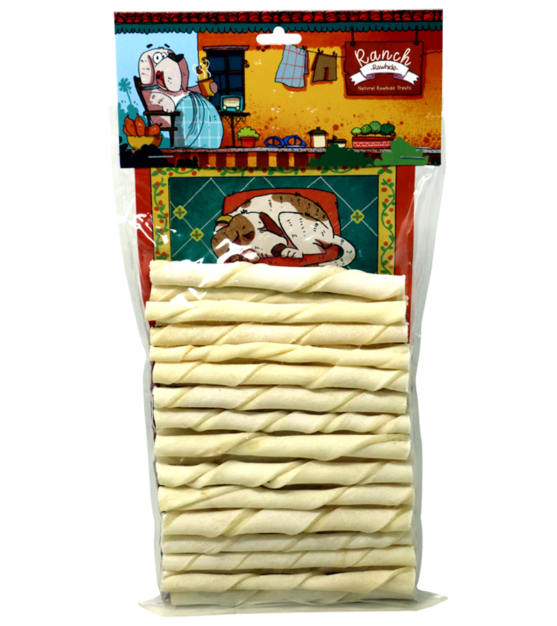Ranch White Twisted Sticks for Dogs