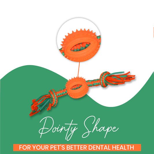 Basil Rope With Chew Ball Toy For Dogs And Puppies