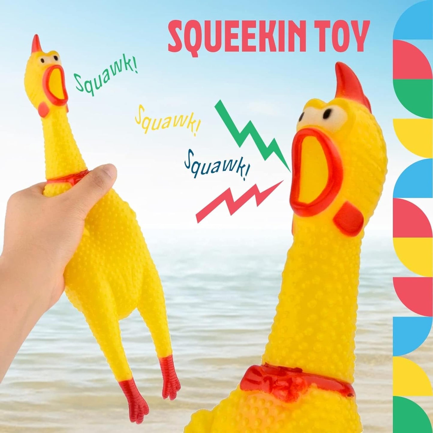 Chicken Dog Squeaky Toy For Dogs(Large)