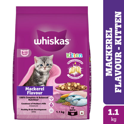 Whiskas Mackerel Flavour Kitten (2 to 12 months)Cat Dry Food