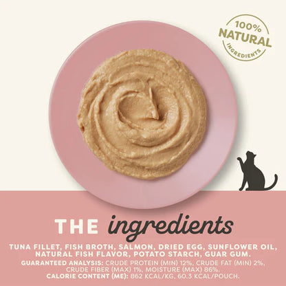 Applaws Cat Wet Food Tuna Fillet & Salmon Recipe Mousse 70g Pouch