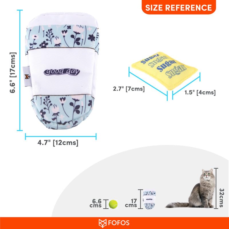 Fofos Dreamland Coffee Toy Pack Interactive 5 in 1 Cat Toy