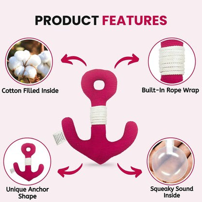 Petaholic Anchor Plush Toy For Dogs