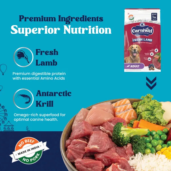 Carniwel Fresh Lamb Large Breed Adult Dog Dry Food