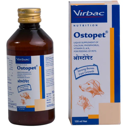 Virbac Ostopet Calcium Supplement Syrup for Dogs and Cats 250ml