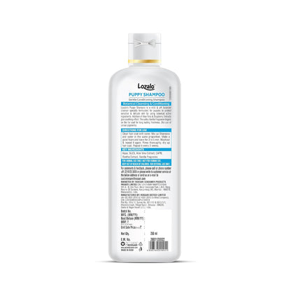Lozalo Botanical Gentle Conditioning Puppy Shampoo,Mild Shampoo for Sensitive Puppy Skin, with Aloe Vera & Soapberry Extract, pH Balanced & Paraben Free