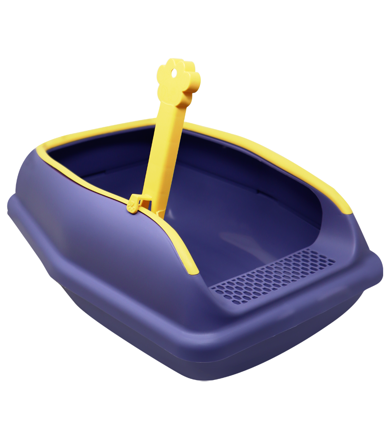 Cat Litter Tray Dual Colour with Scooper (Large)