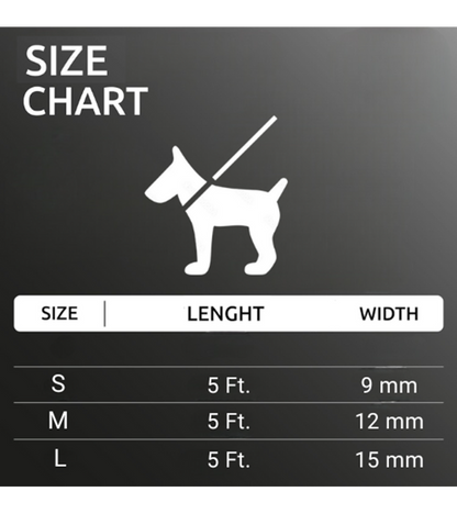 Indian Hound Heavy Duty Melange Rope Cord Leash For Dogs