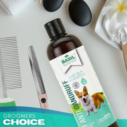 Basil Anti Dandruff & Anti Itch Shampoo for Dogs and Cats