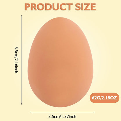 Egg-Shaped Rubber Bouncing Ball Toy for Dogs & Cats