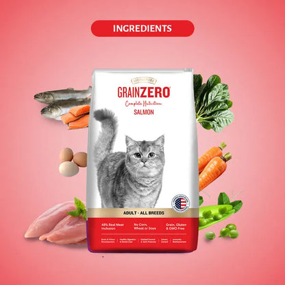 Signature Grain Zero Salmon Adult All Breed Adult Cat Dry Food 1.2kg